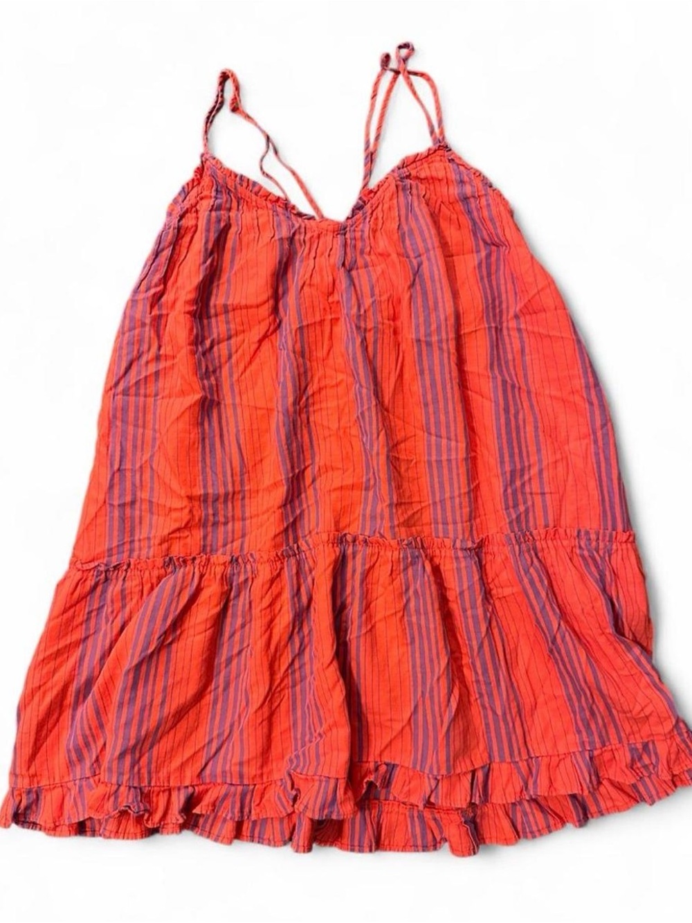 Universal Thread Striped Tiered Spaghetti Strap Midi Dress